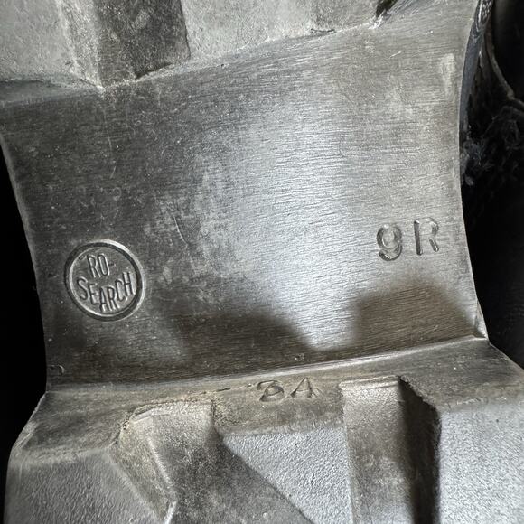 Vintage RO-Search Spike Protective Military Jungle Boots sz 9R BLK - Picture 15 of 16